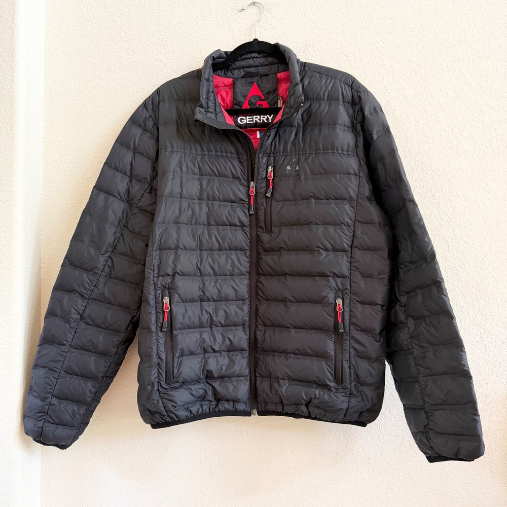 Gerry Mens 650 Down Puffer Jacket Sz L Lightweight Techwear‎ Hiking Gorpcore